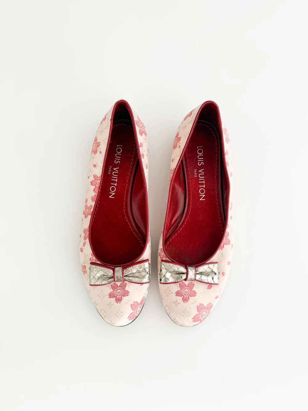 靴 Louis Vuitton Monogram Ballet Shoes BK LOUIS VUITTON Monogram Multicolor LOVELY Ballet Flats Black